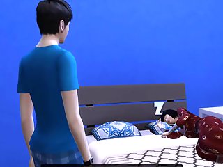 Asian Mom And Son After He Visits His Mother Late At night To Fulfill His Fantasy
